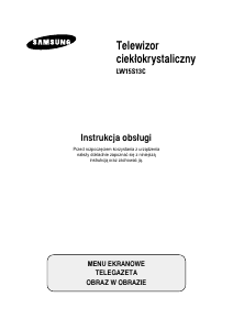 Instrukcja Samsung LW15S13C Telewizor LCD