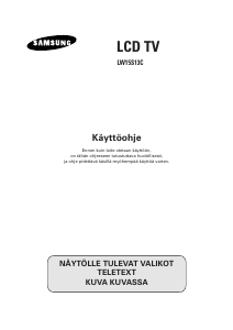 Käyttöohje Samsung LW15S13C Nestekidetelevisio