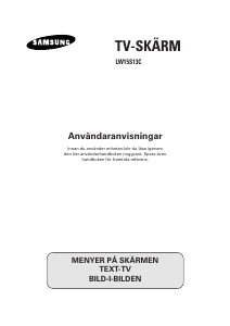 Bruksanvisning Samsung LW15S13C LCD TV