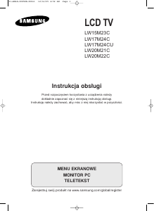 Instrukcja Samsung LW17M24C Telewizor LCD