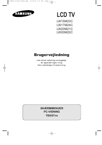 Brugsanvisning Samsung LW17M24C LCD TV