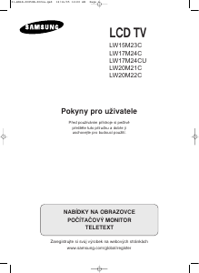 Manuál Samsung LW17M24C LCD televize