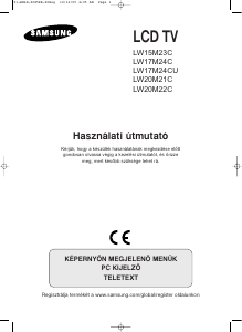 Használati útmutató Samsung LW17M24C LCD-televízió