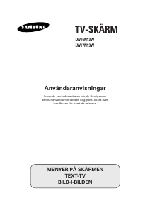 Bruksanvisning Samsung LW17N13W LCD TV
