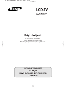 Käyttöohje Samsung LW17N23N Nestekidetelevisio