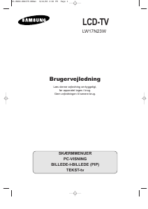 Brugsanvisning Samsung LW17N23W LCD TV