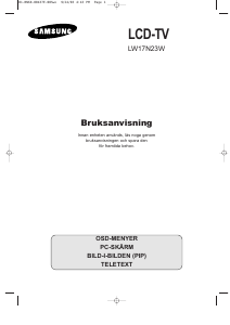 Bruksanvisning Samsung LW17N23W LCD TV