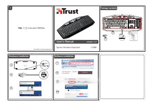 Bruksanvisning Trust 17089 Xpress Wireless Tastatur