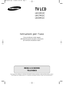 Manuale Samsung LW20M11C LCD televisore
