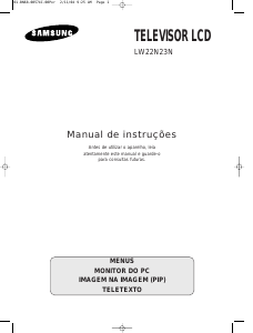 Manual Samsung LW22N23N Televisor LCD