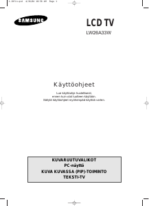 Käyttöohje Samsung LW26A33W Nestekidetelevisio