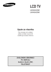 Priručnik Samsung LW32A23W LCD televizor