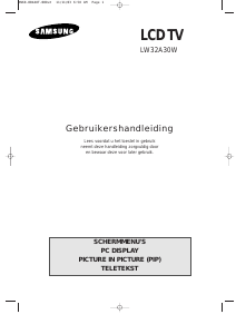 Handleiding Samsung LW32A30W LCD televisie