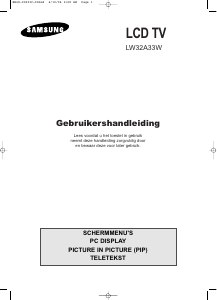 Handleiding Samsung LW32A33W LCD televisie