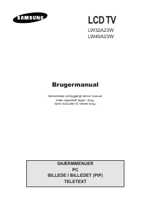 Brugsanvisning Samsung LW40A13W LCD TV