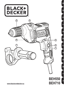 Manual Black and Decker BEH550-QS Impact Drill
