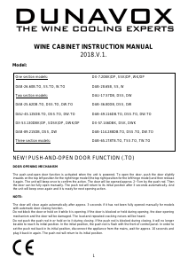 Manual Dunavox DAB-26.66SS.TO Wine Cabinet