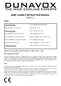Handleiding Dunavox DAB-26.66SS.TO Wijnklimaatkast