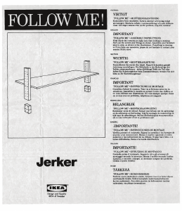 मैनुअल IKEA JERKER शेल्फ