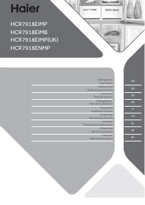 Handleiding Haier HCR7918EIMB Koel-vries combinatie