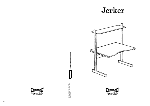 Vadovas IKEA JERKER Rašomasis stalas
