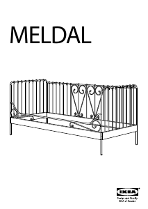 Manual IKEA MELDAL Sofá-cama