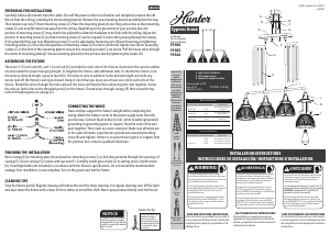 Manual de uso Hunter 19326 Cypress Grove Lámpara