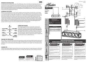 Manual de uso Hunter 19231 Stone Creek Lámpara