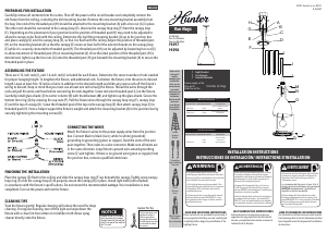 Manual de uso Hunter 19298 Van Nuys Lámpara
