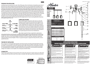 Manual de uso Hunter 19137 Astwood Lámpara