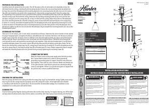 Manual de uso Hunter 19294 Van Nuys Lámpara