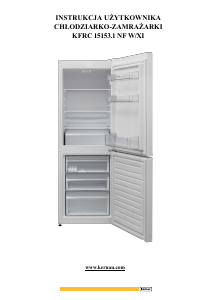 Посібник Kernau KFRC 15153.1 NF W Холодильник із морозильною камерою