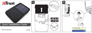 Εγχειρίδιο Trust 17930 Handheld Wireless Πληκτρολόγιο