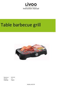 Manual Livoo DOC153 Barbecue