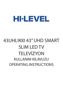 Kullanım kılavuzu Hi-Level 43UHL900 LED televizyon