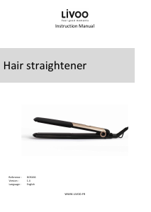 Manual Livoo DOS166 Hair Straightener