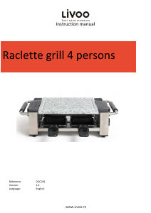 Manual Livoo DOC261 Raclette Grill