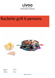 Manual Livoo DOC207 Raclette Grill