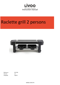 Manual Livoo DOC260 Raclette Grill