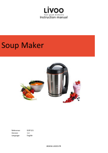 Manual Livoo DOP121 Soup Maker