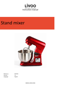 Manual Livoo DOP190N Stand Mixer