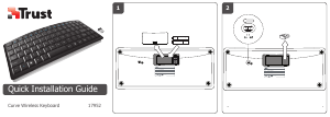 说明书 Trust17952 Curve Wireless键盘