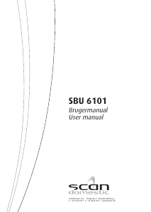 Manual Scandomestic SBU 6101 Dishwasher
