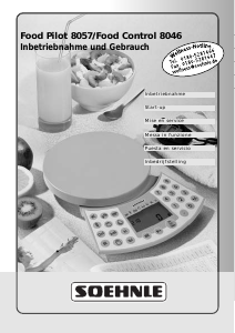 Mode d’emploi Soehnle 8046 Food Control Balance de cuisine