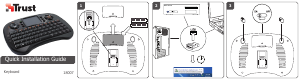 Посібник Trust 18007 Tocamy Wireless Entertainment Клавіатура