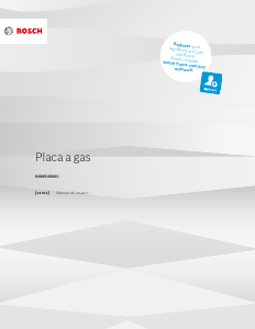 Manual de uso Bosch NGM5458UC Placa