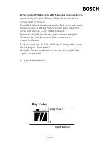 Manual Bosch HEN634153 Fogão