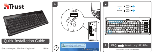 Bruksanvisning Trust 18114 Gracia Compact Slimline Tastatur