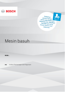 Panduan Bosch WAN22121SG Mesin Cuci