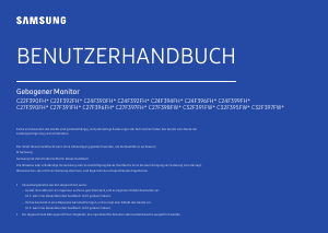 Bedienungsanleitung Samsung C27F390FHU LED monitor